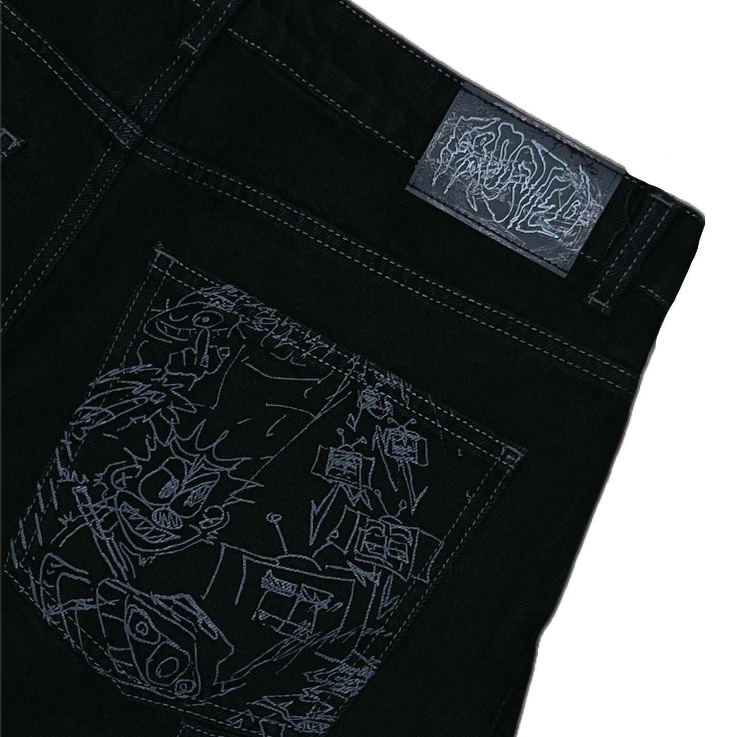 Transformer Jeans/Short Black