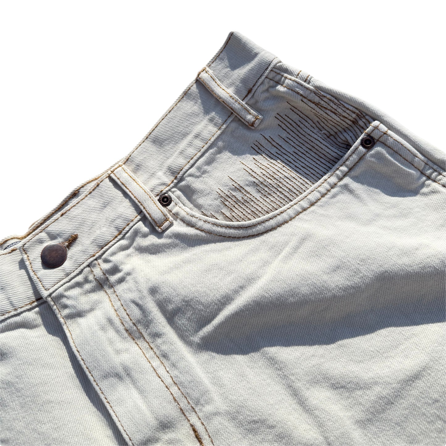 Cpu.Jorts Shorts Off White