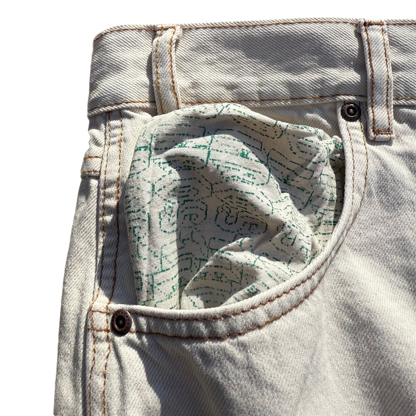 Cpu.Jorts Shorts Off White
