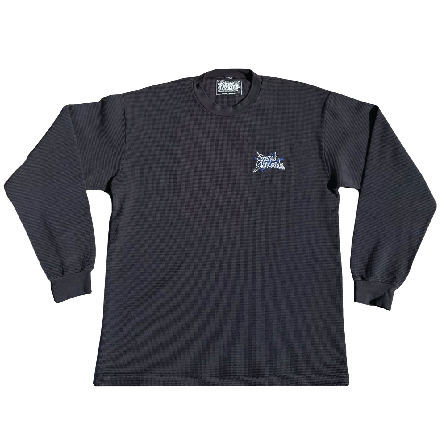 Club Logo Thermal Crewneck Dolphin Blue