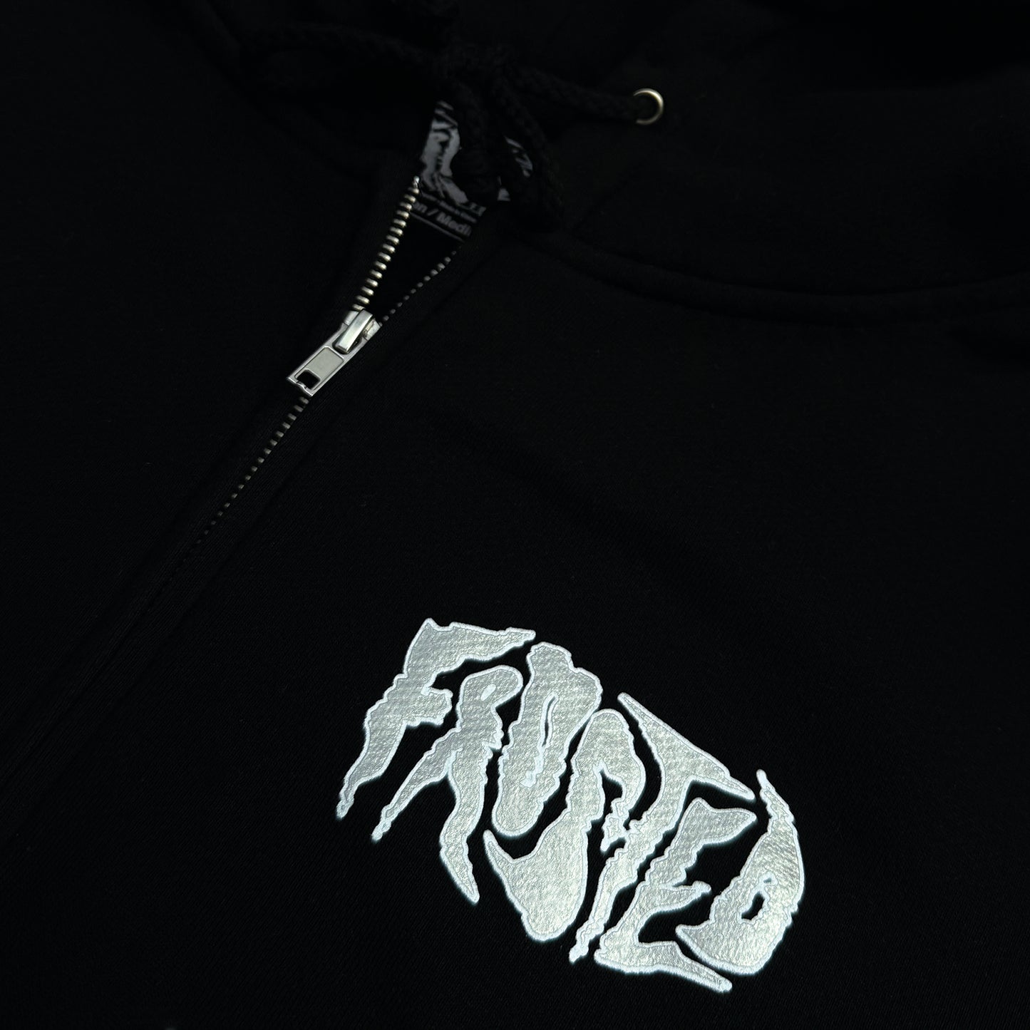 Silver Glitch ''Classic'' Zip Hoodie