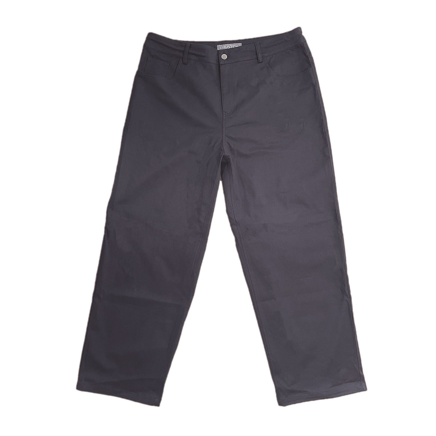 Stretchy Cotton Pants Navy Grey