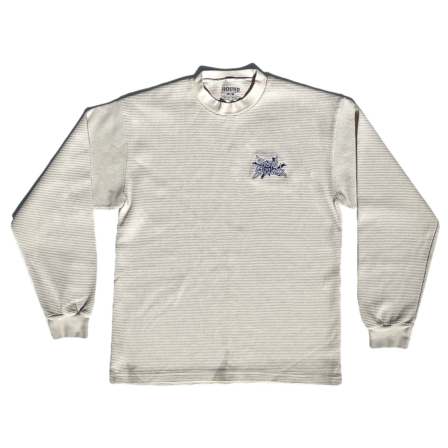 Club Logo Thermal Crewneck Beige