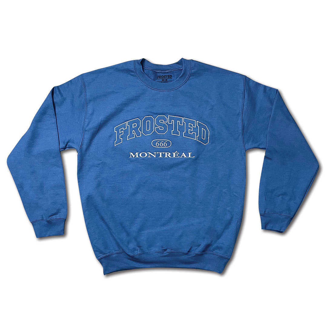 University Crew Neck Slate Blue