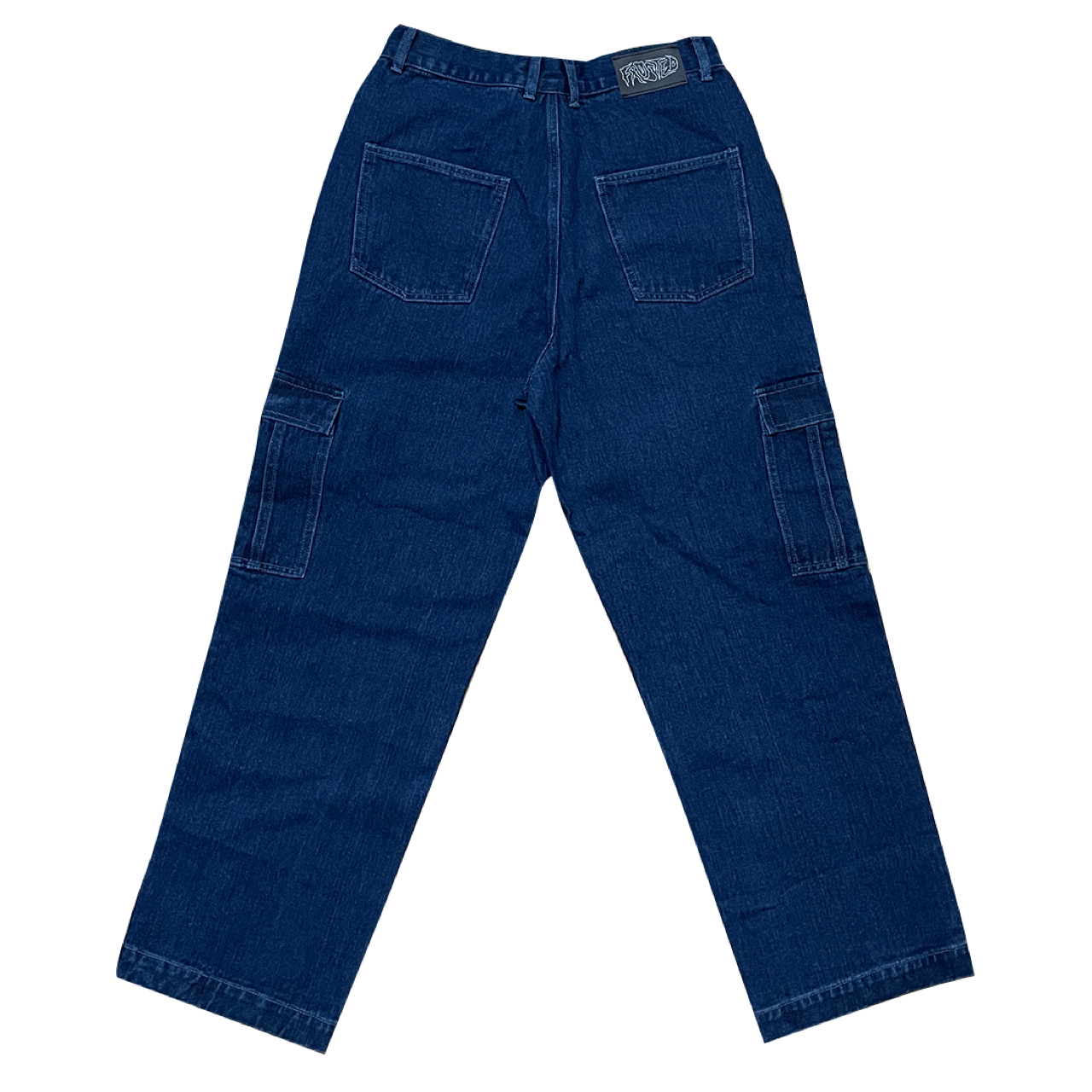 Dark Blue Cargo Jeans