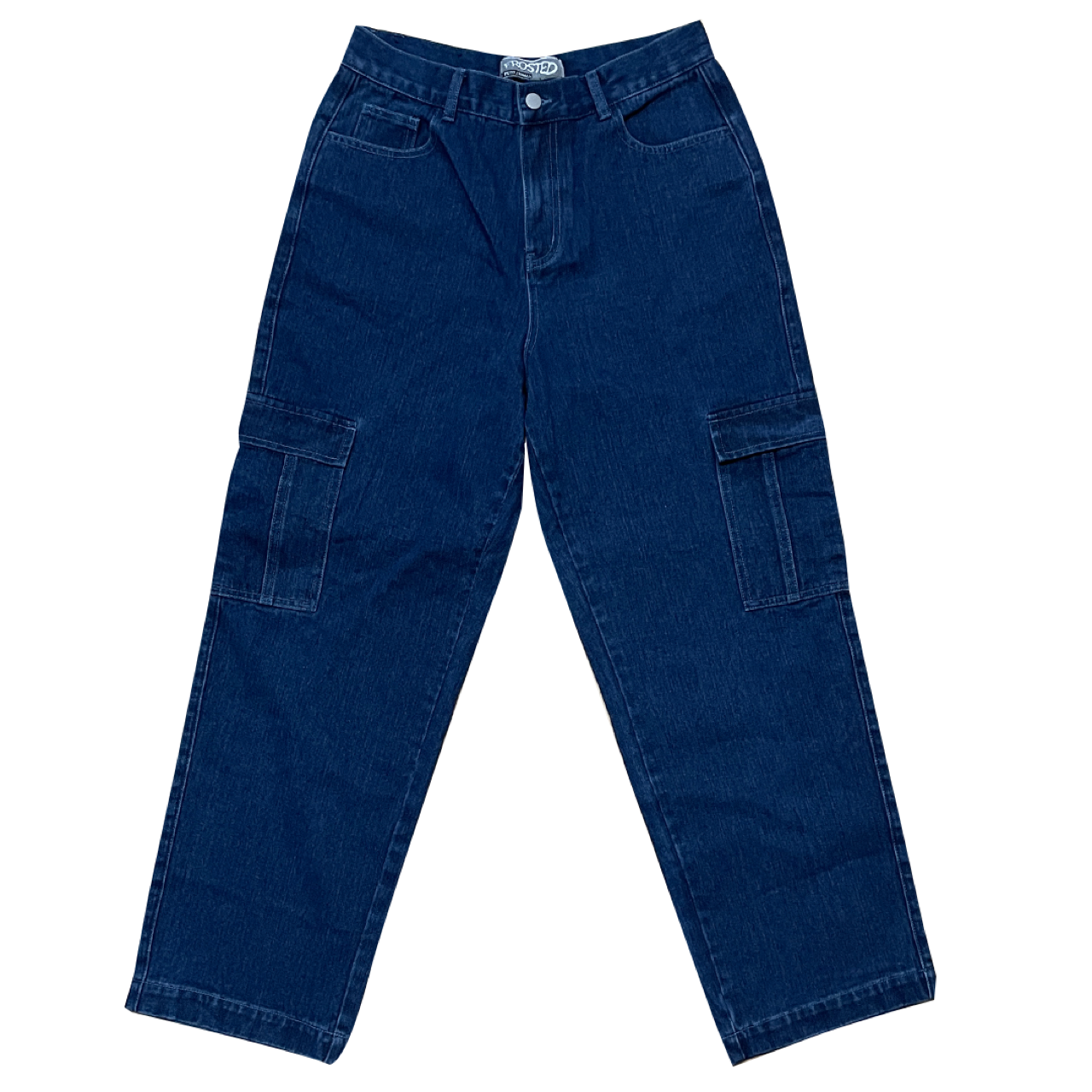 Jean cargo bleu foncé
