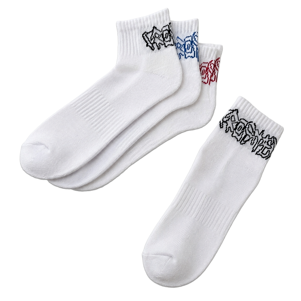 Frosted Ankle Socks 3 pack