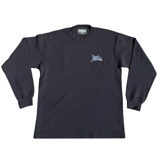 Club Logo Thermal Crewneck Dolphin Blue