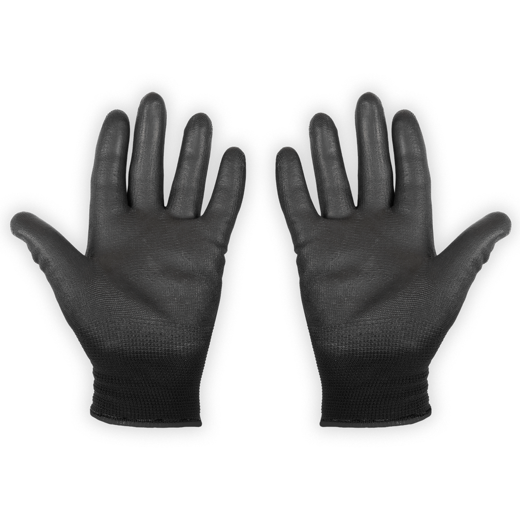 Coated Gloves Black/Black