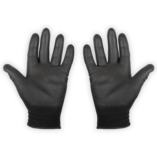 Coated Gloves Black/Black