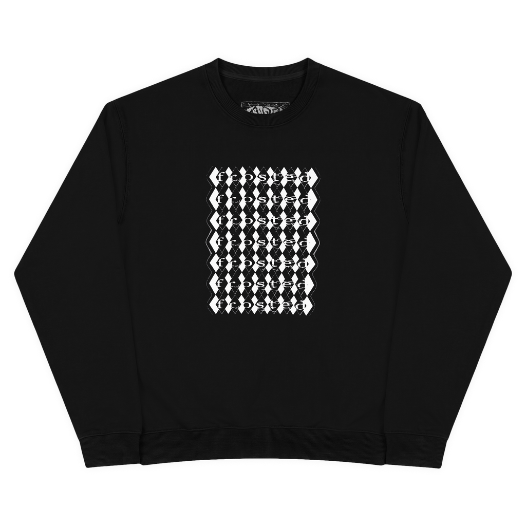 Diamond Crew Neck Black