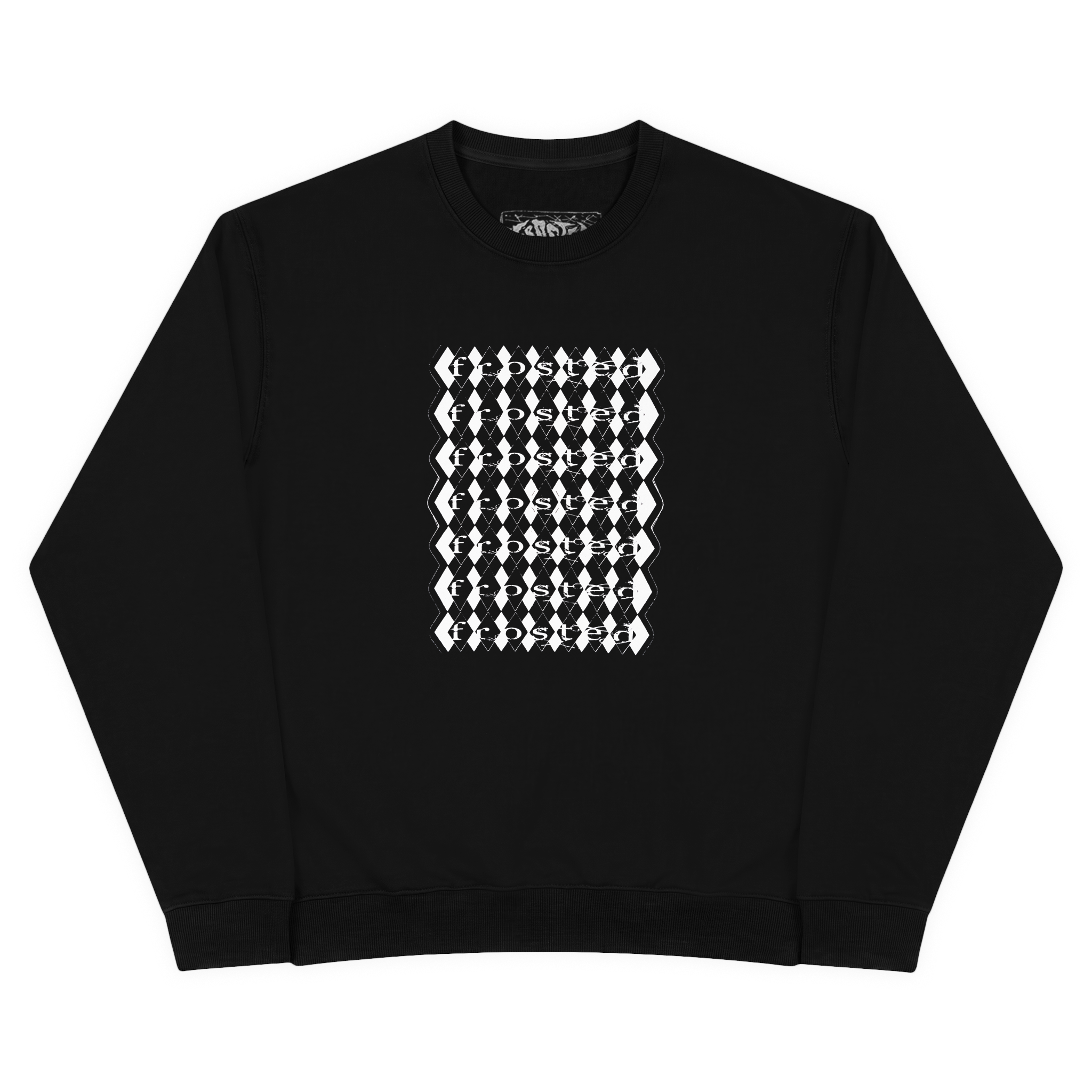 Diamond Crew Neck Black