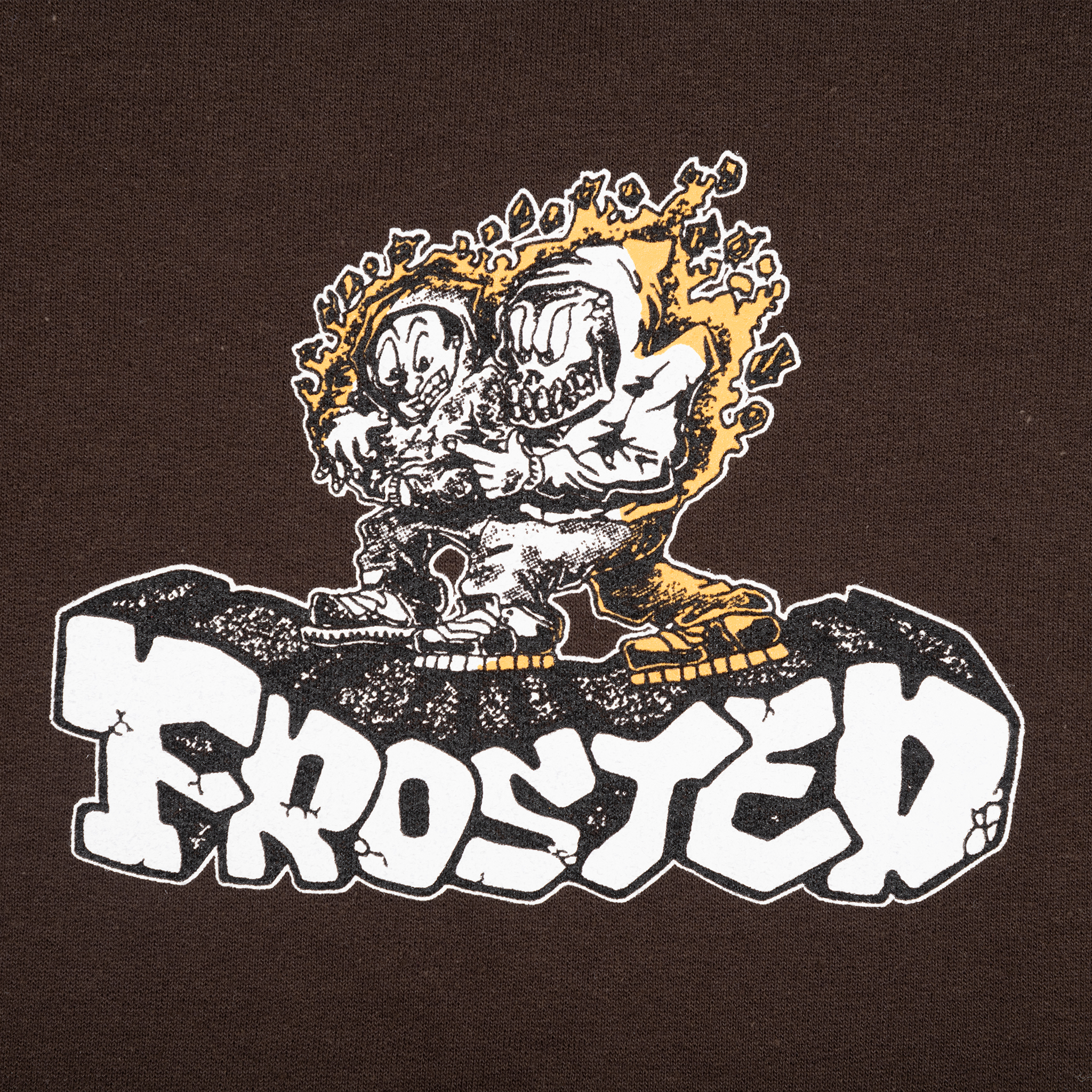 Duo Graphic Crew Neck Brown
