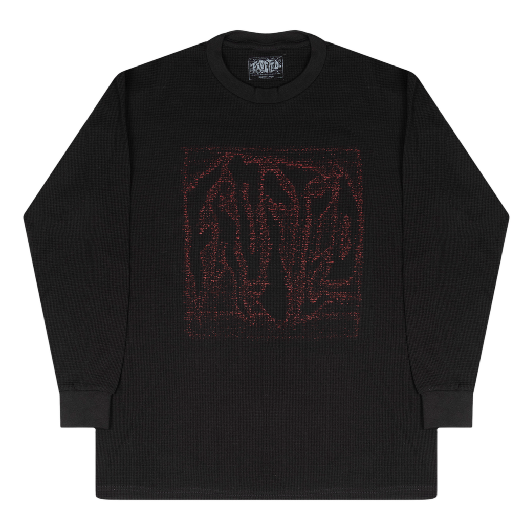 Dusty Waffle Long Sleeves Black