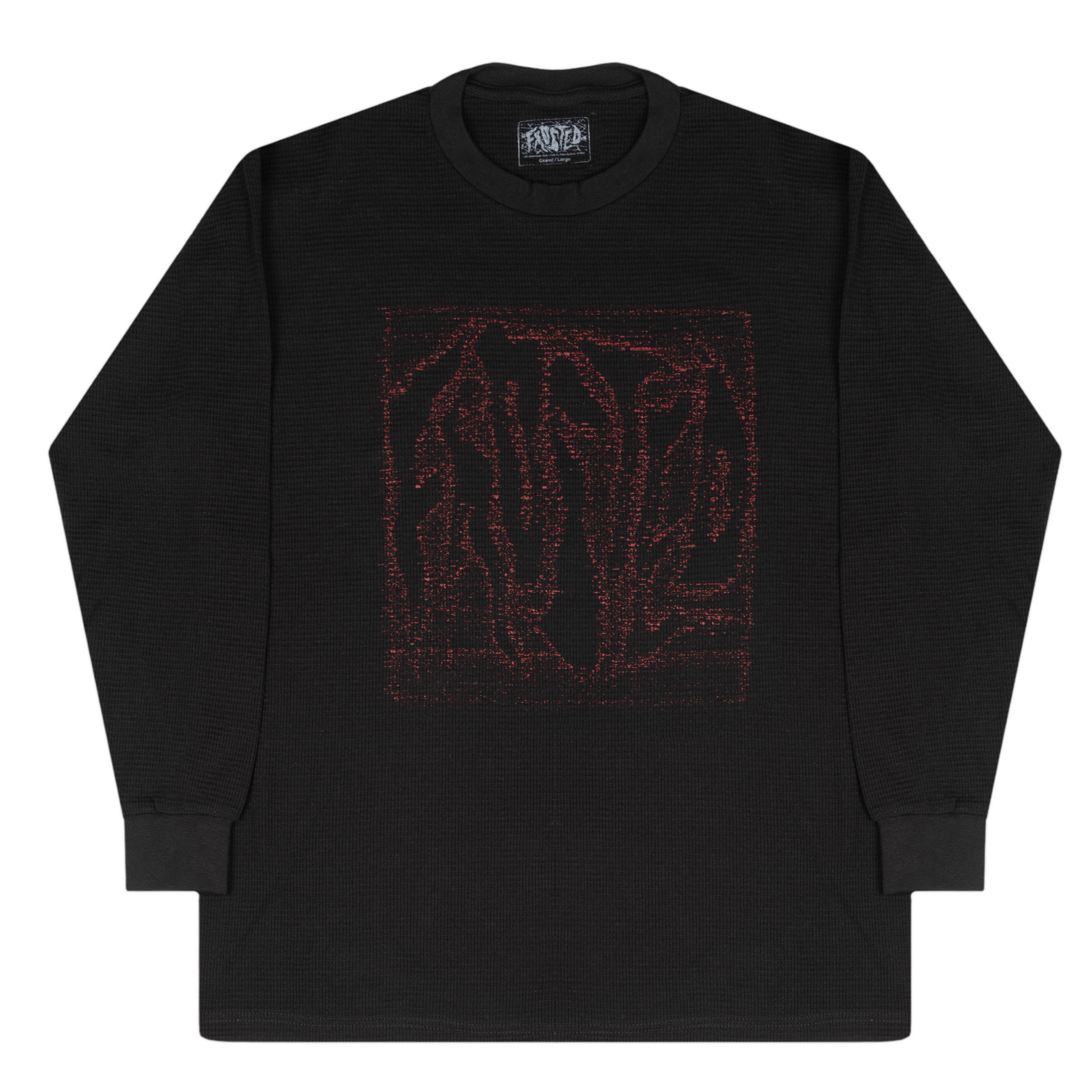 Dusty Waffle Long Sleeves Black