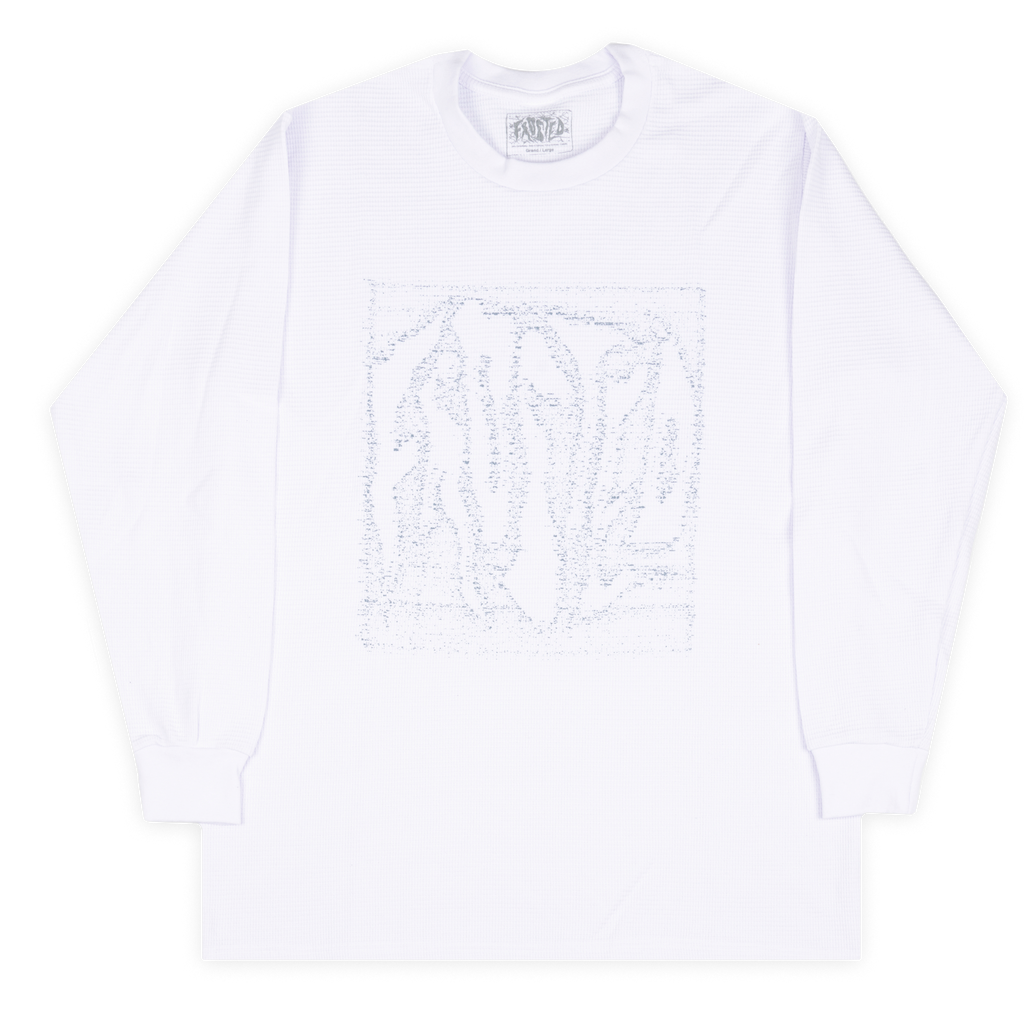 Dusty Waffle Long Sleeves White