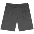 Double Pleated Shorts Dark Olive
