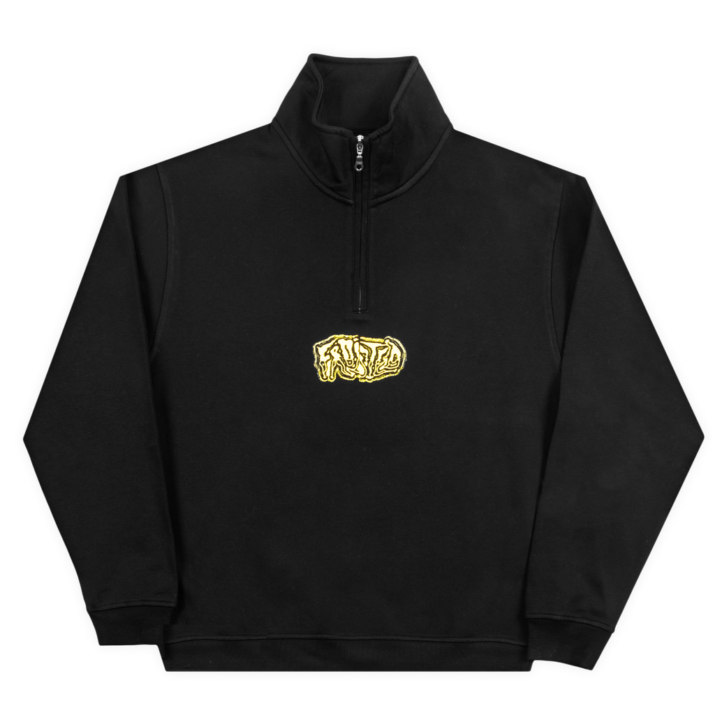 Halftone Black Quarter Zip