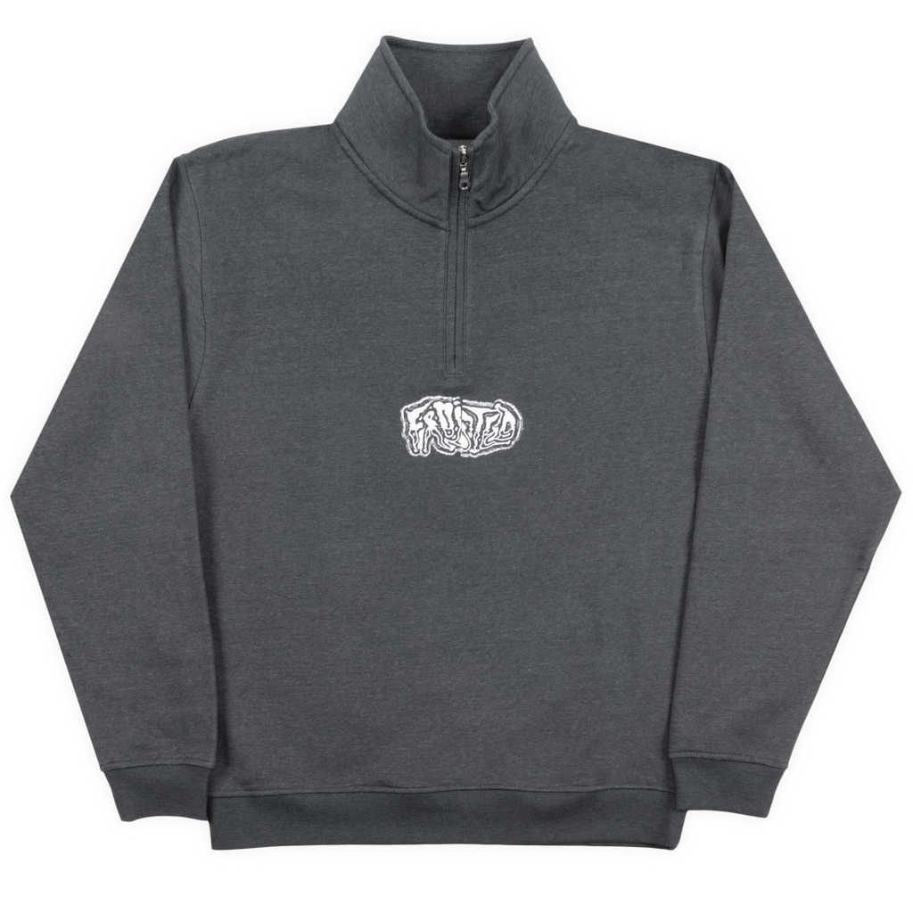 Halftone Grey Quarter Zip