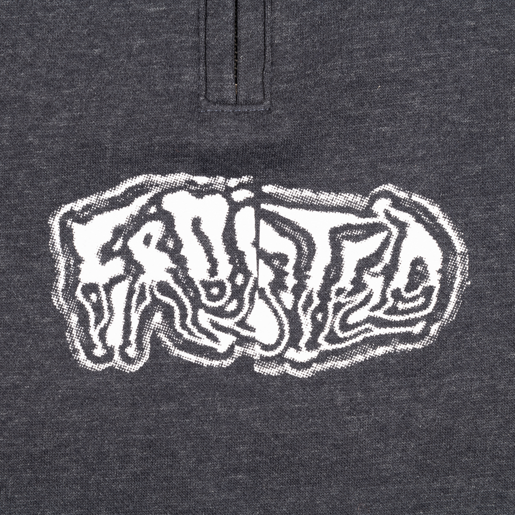 Halftone Grey Quarter Zip