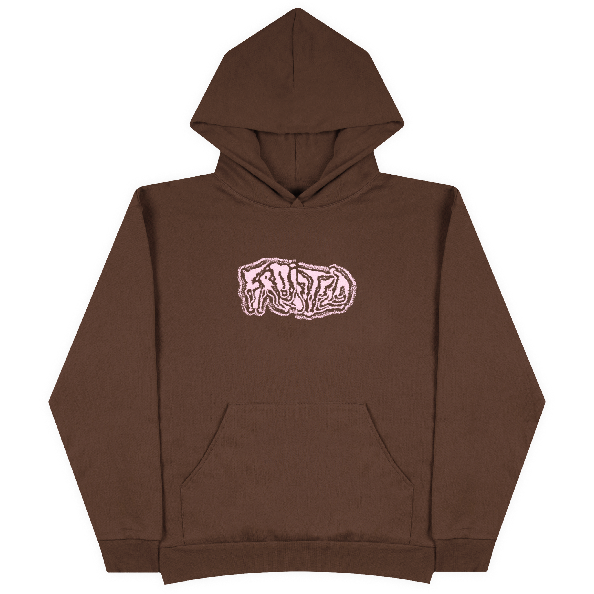 Halftone Brown Hoodie