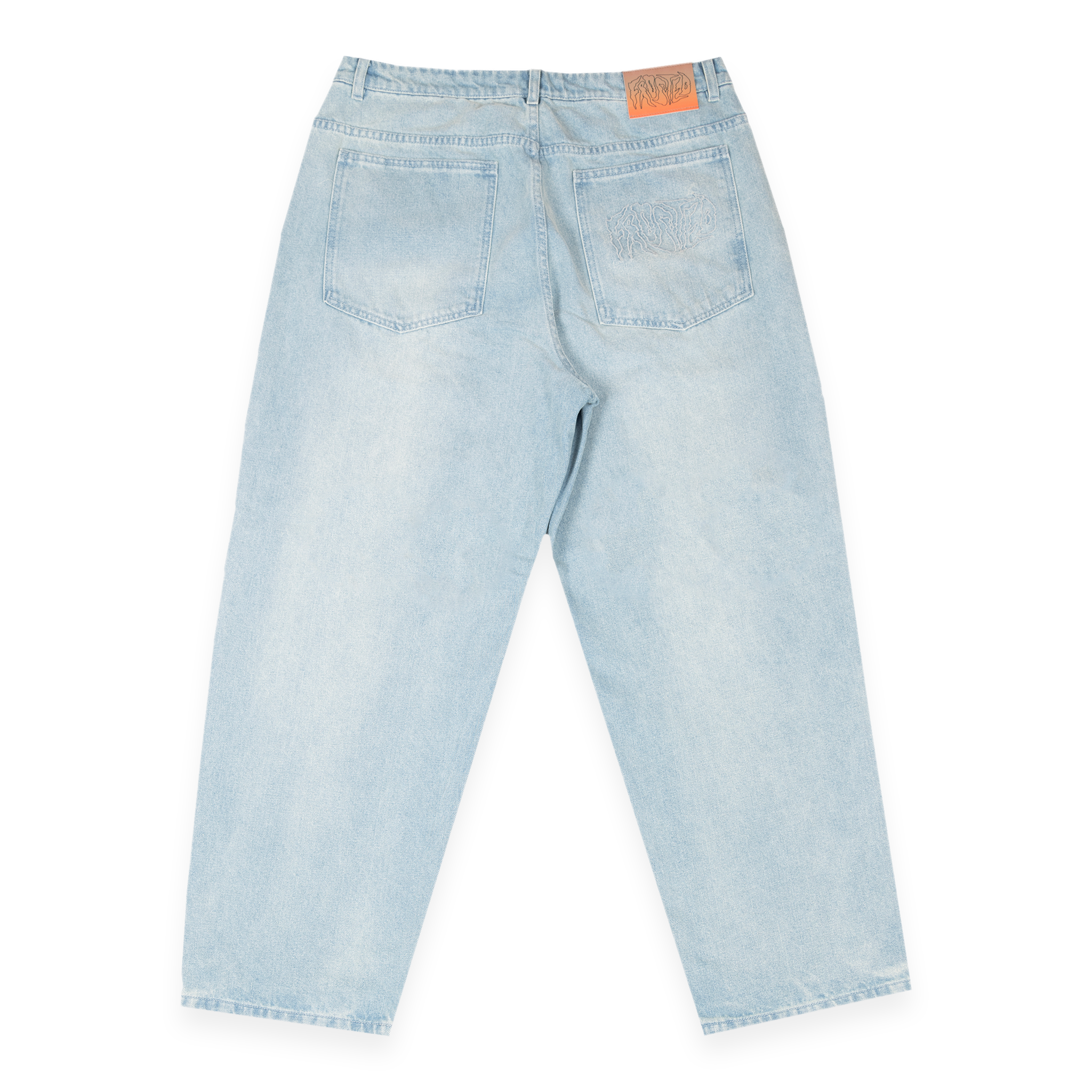 Wavy Pants Sunfaded Light Blue