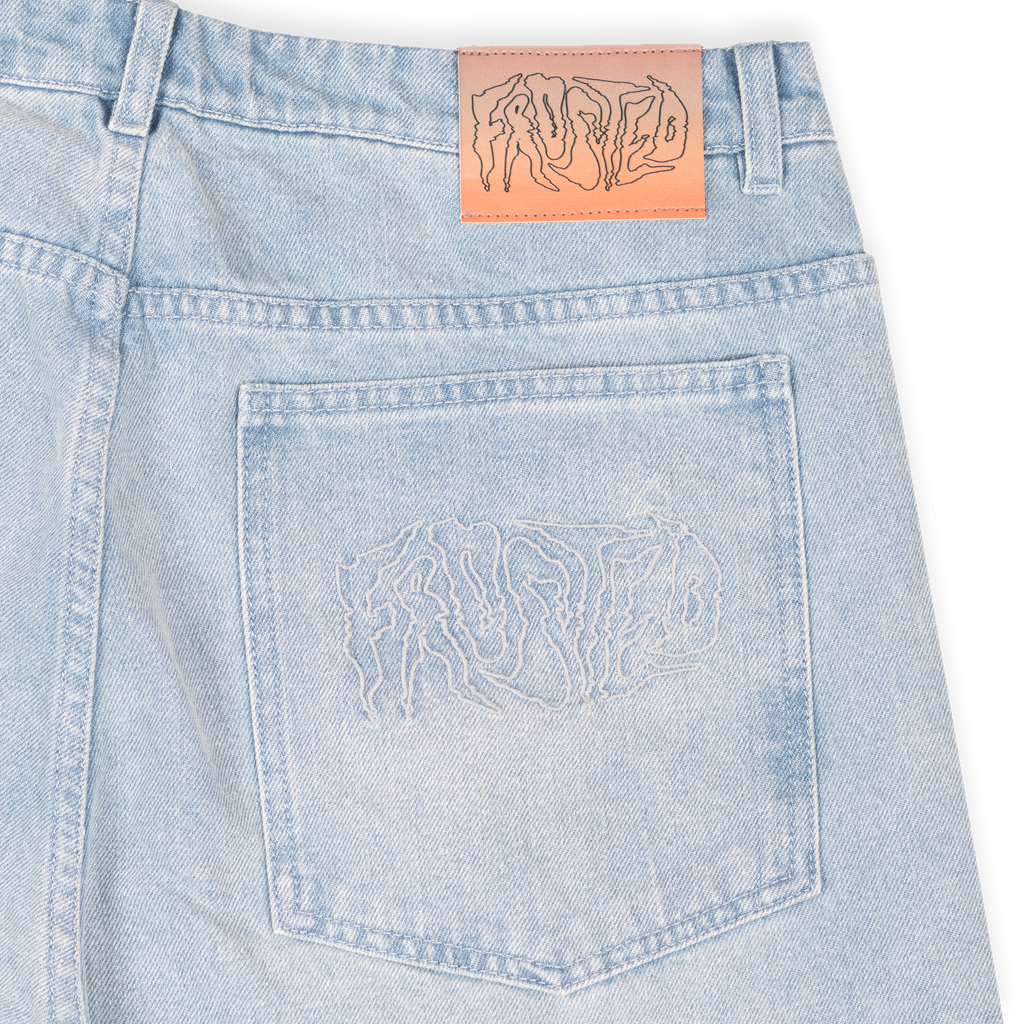 Wavy Pants Sunfaded Light Blue