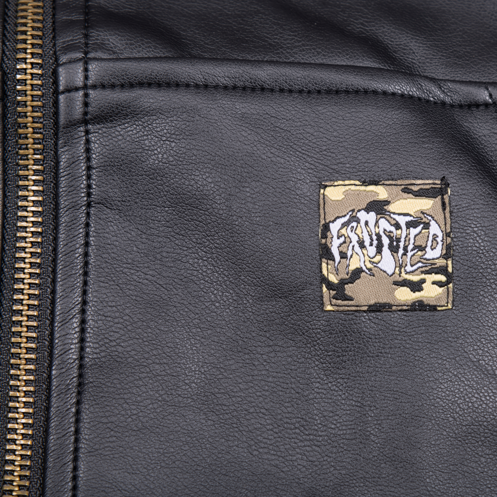 Leather Zip Up Jacket