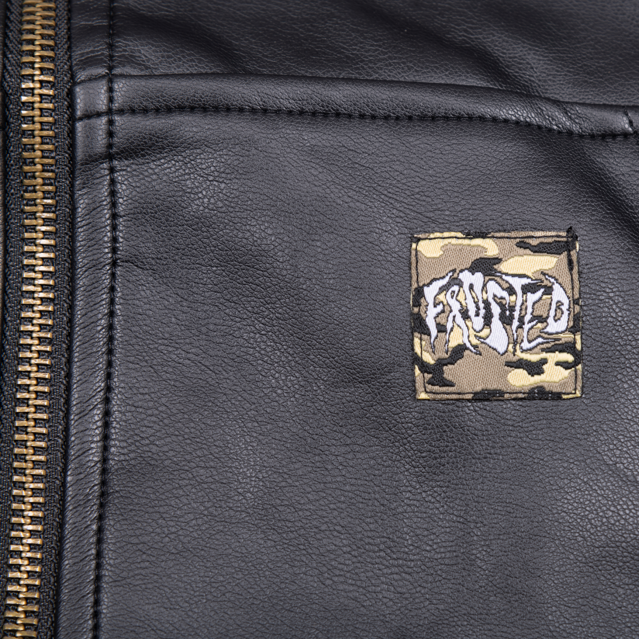 Leather Zip Up Jacket