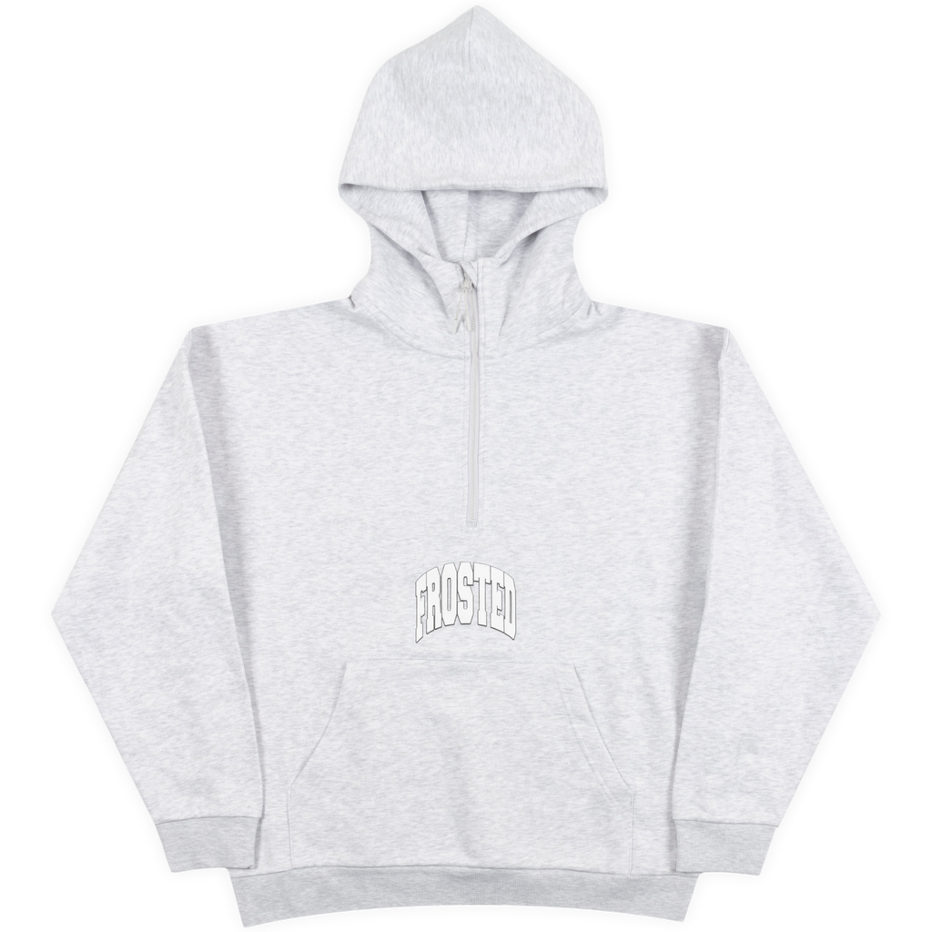 Quarter Zip Grey Hoodie