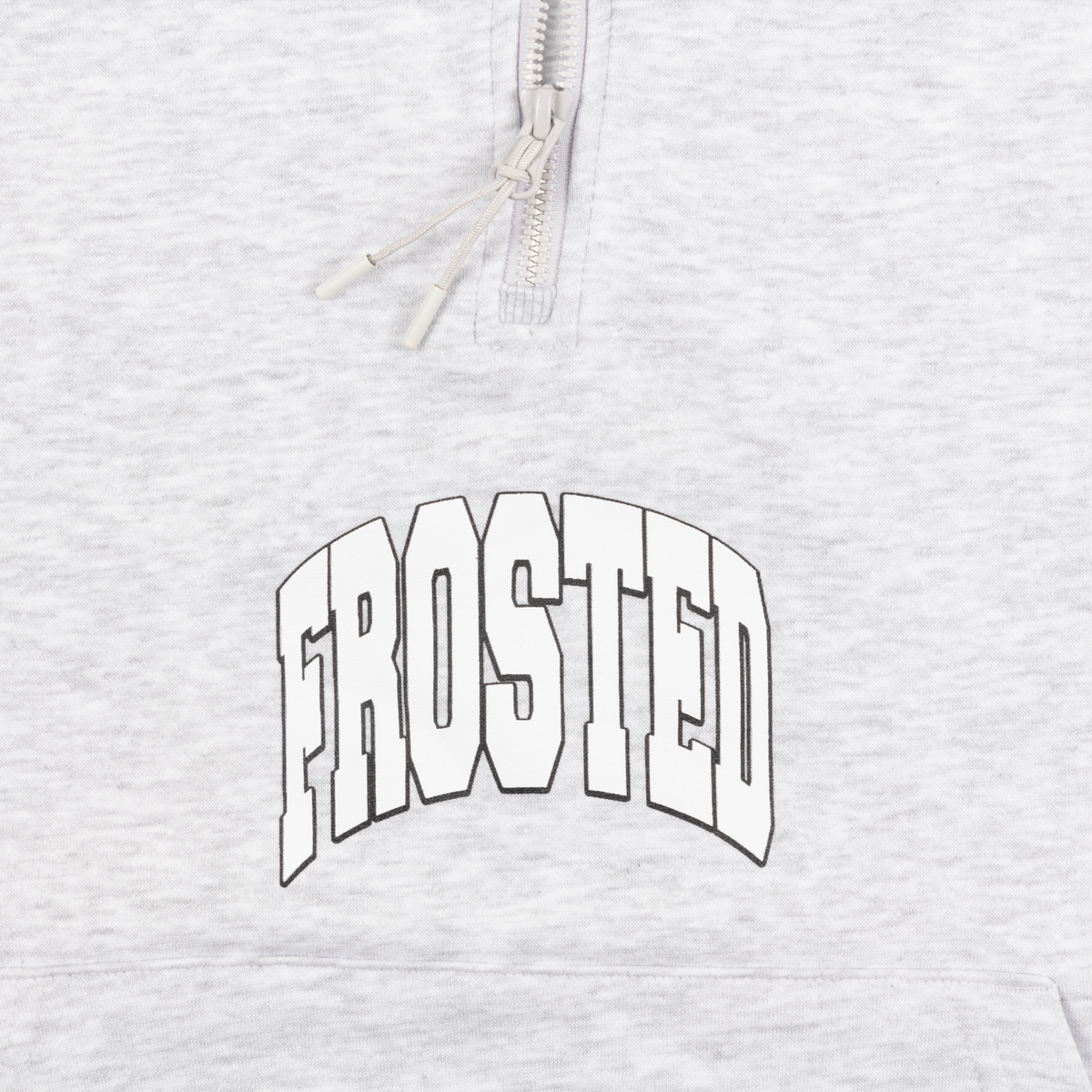 Quarter Zip Grey Hoodie