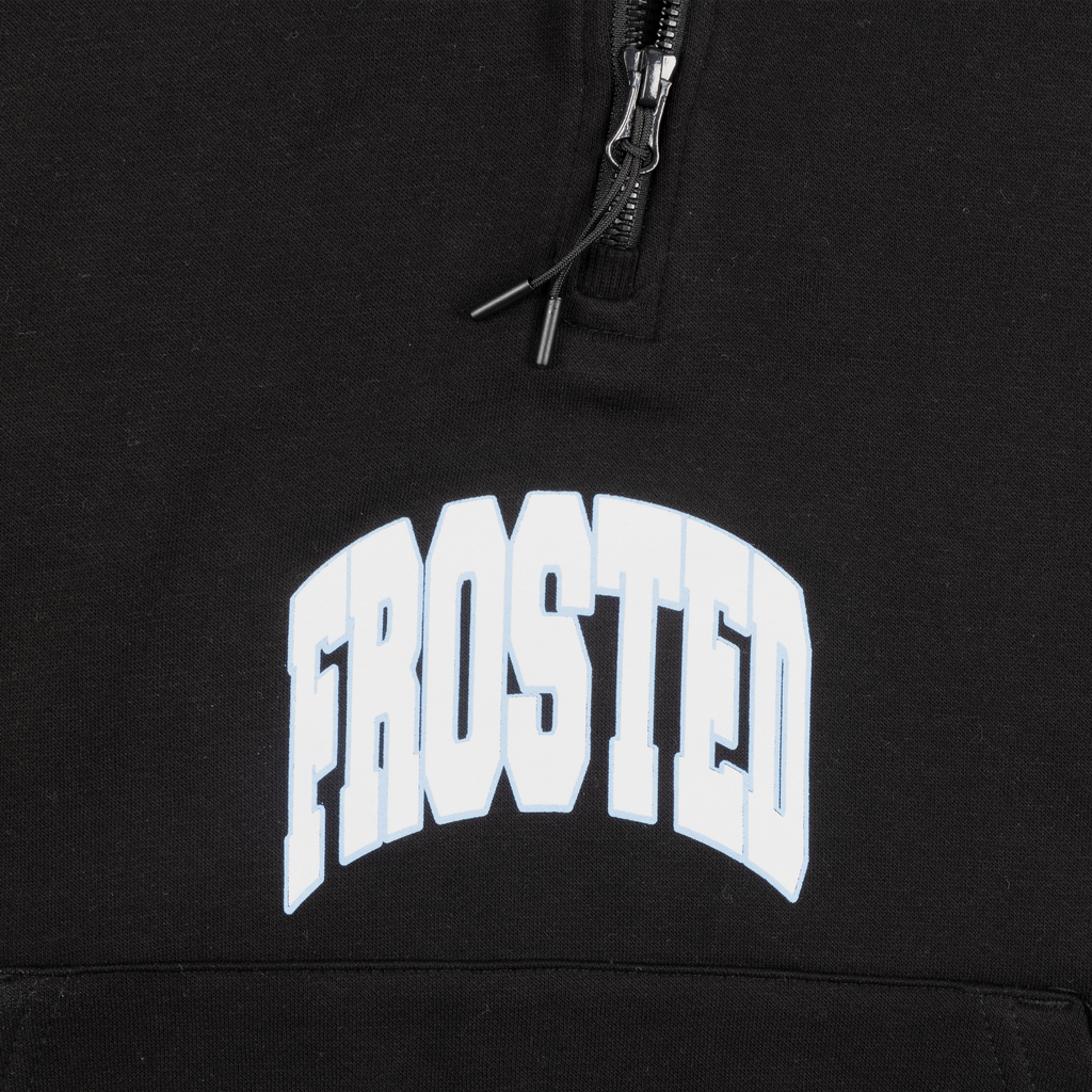 Quarter Zip Black Hoodie