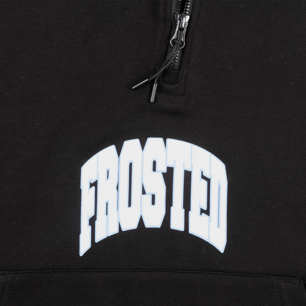 Quarter Zip Black Hoodie