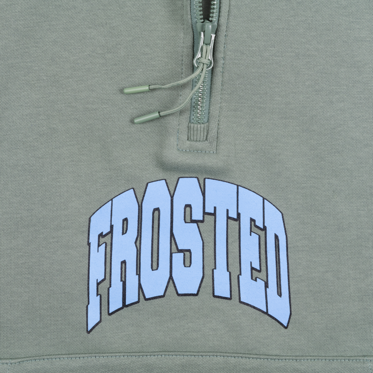 Quarter Zip Green Hoodie