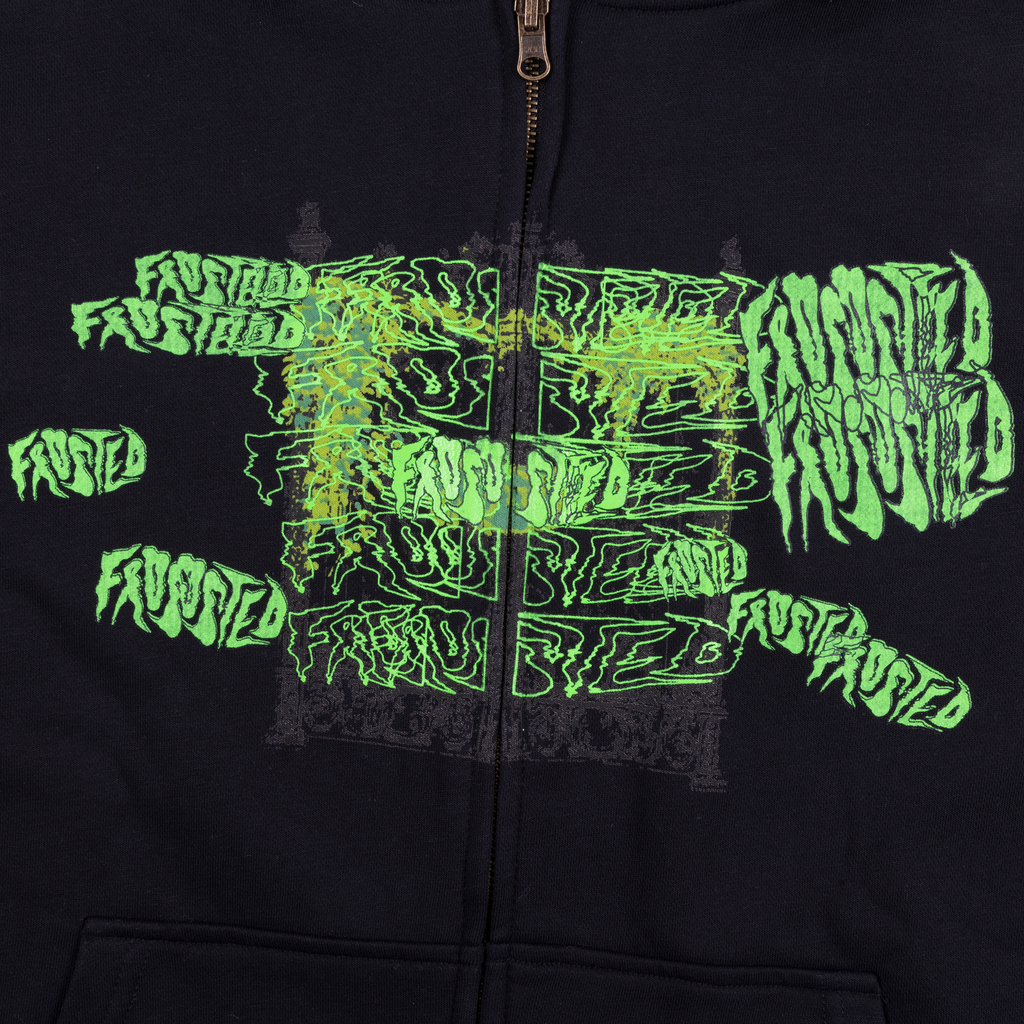 Reversible Waffle Black Hoodie