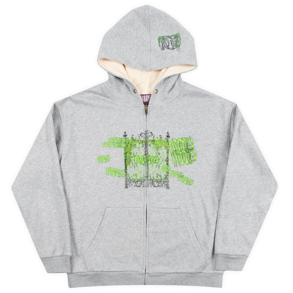 Reversible Waffle Grey Hoodie