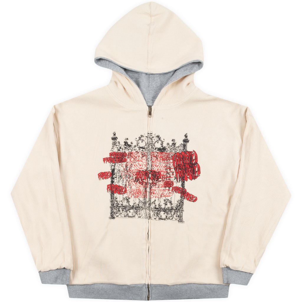 Reversible Waffle Grey Hoodie