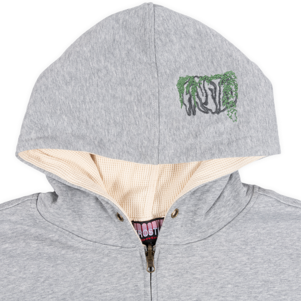 Reversible Waffle Grey Hoodie