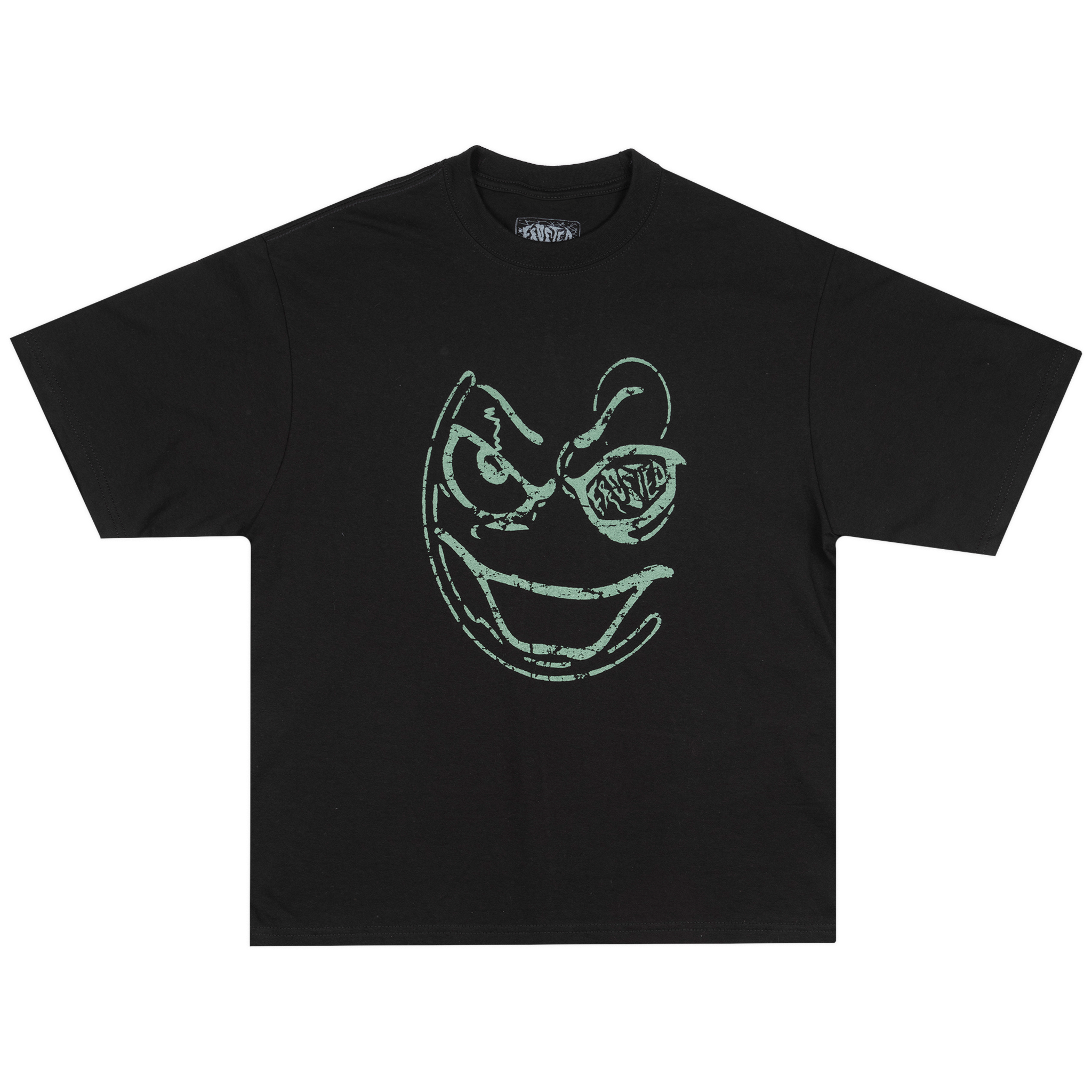 Smiley Boxy T-Shirt Black