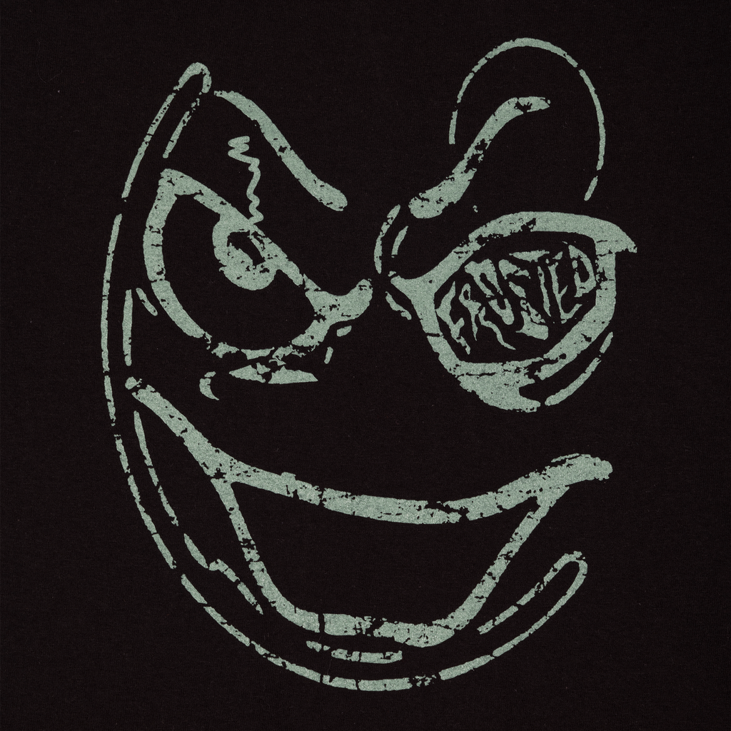Smiley Boxy T-Shirt Black