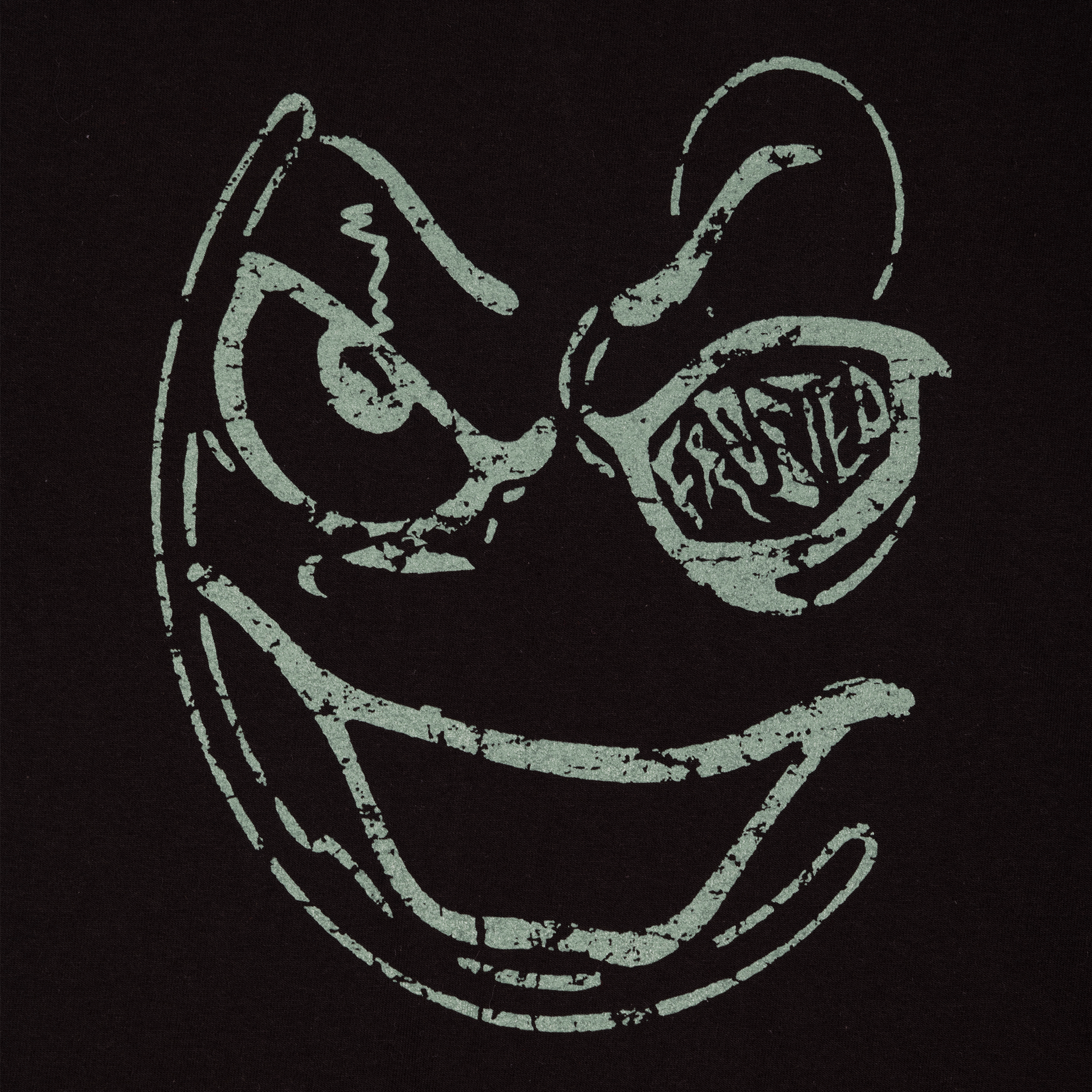 Smiley Boxy T-Shirt Black