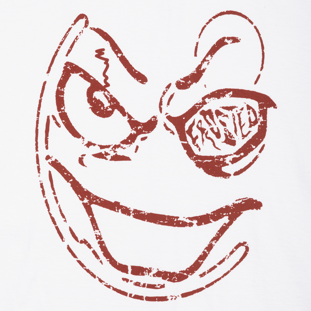 Smiley Boxy T-Shirt White