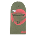 Ski Mask Olive/Red