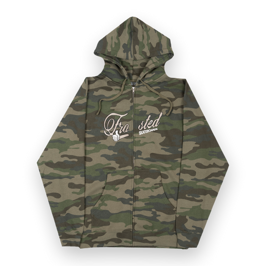 Thumbs Up Zip-Up Hoodie Camo