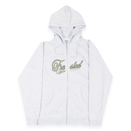 Thumbs Up Zip-Up Hoodie Ash Grey
