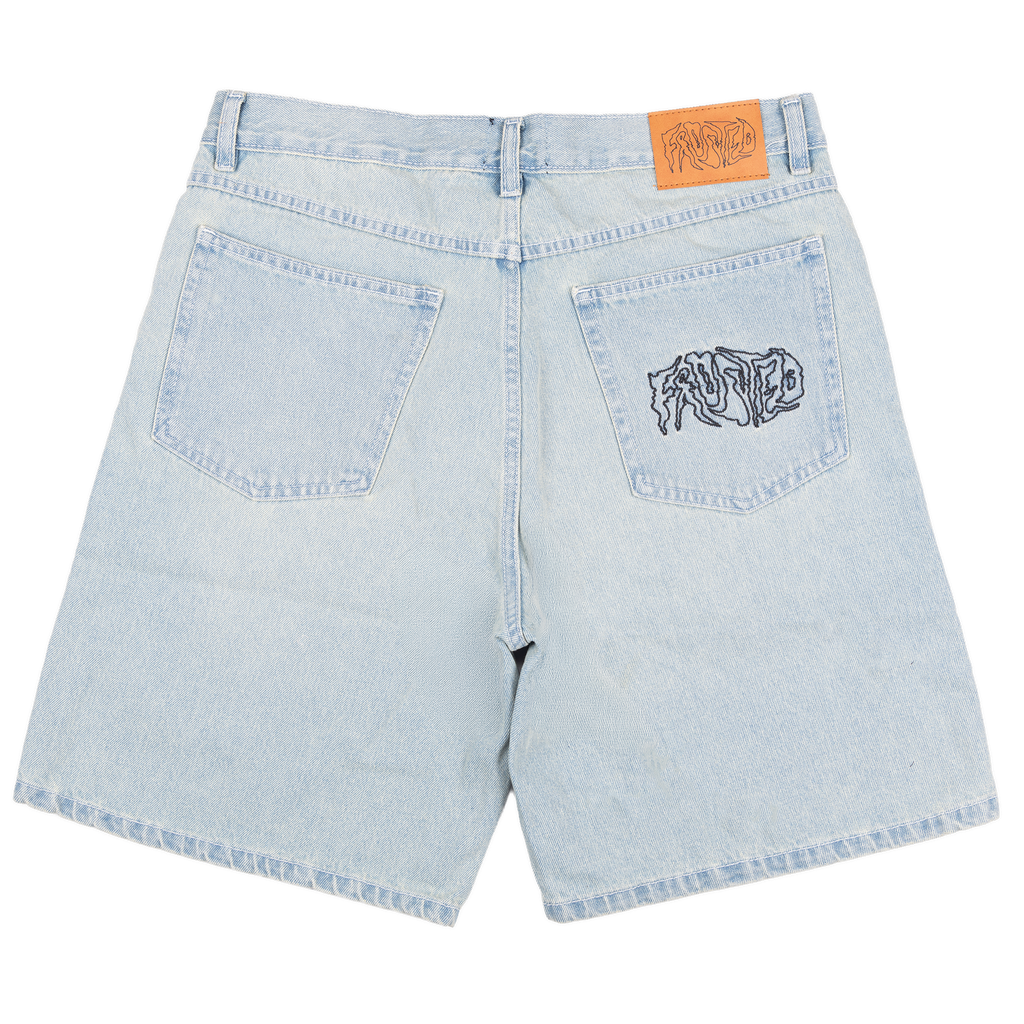 Wavy Shorts Sunfaded Light Blue