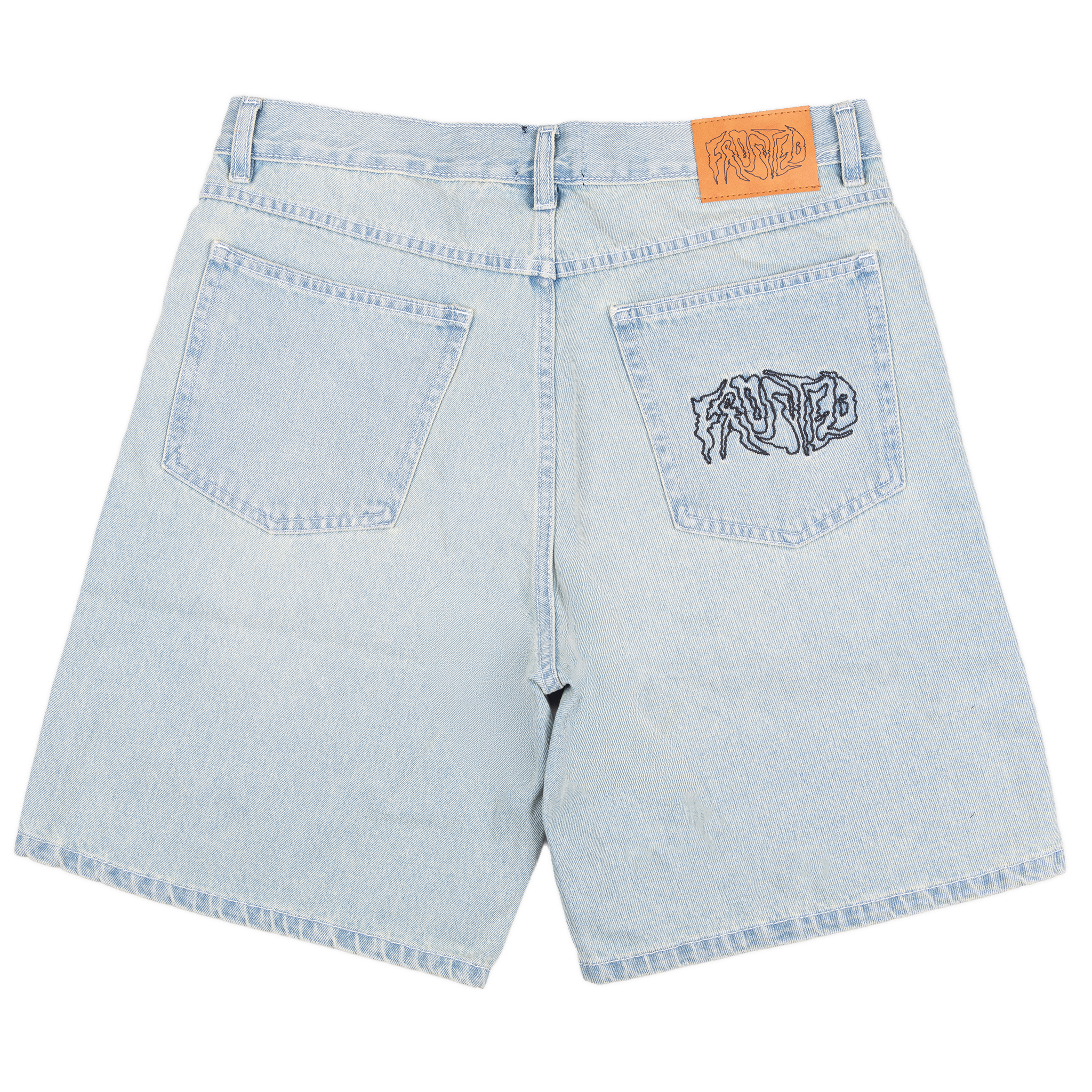 Wavy Shorts Sunfaded Light Blue