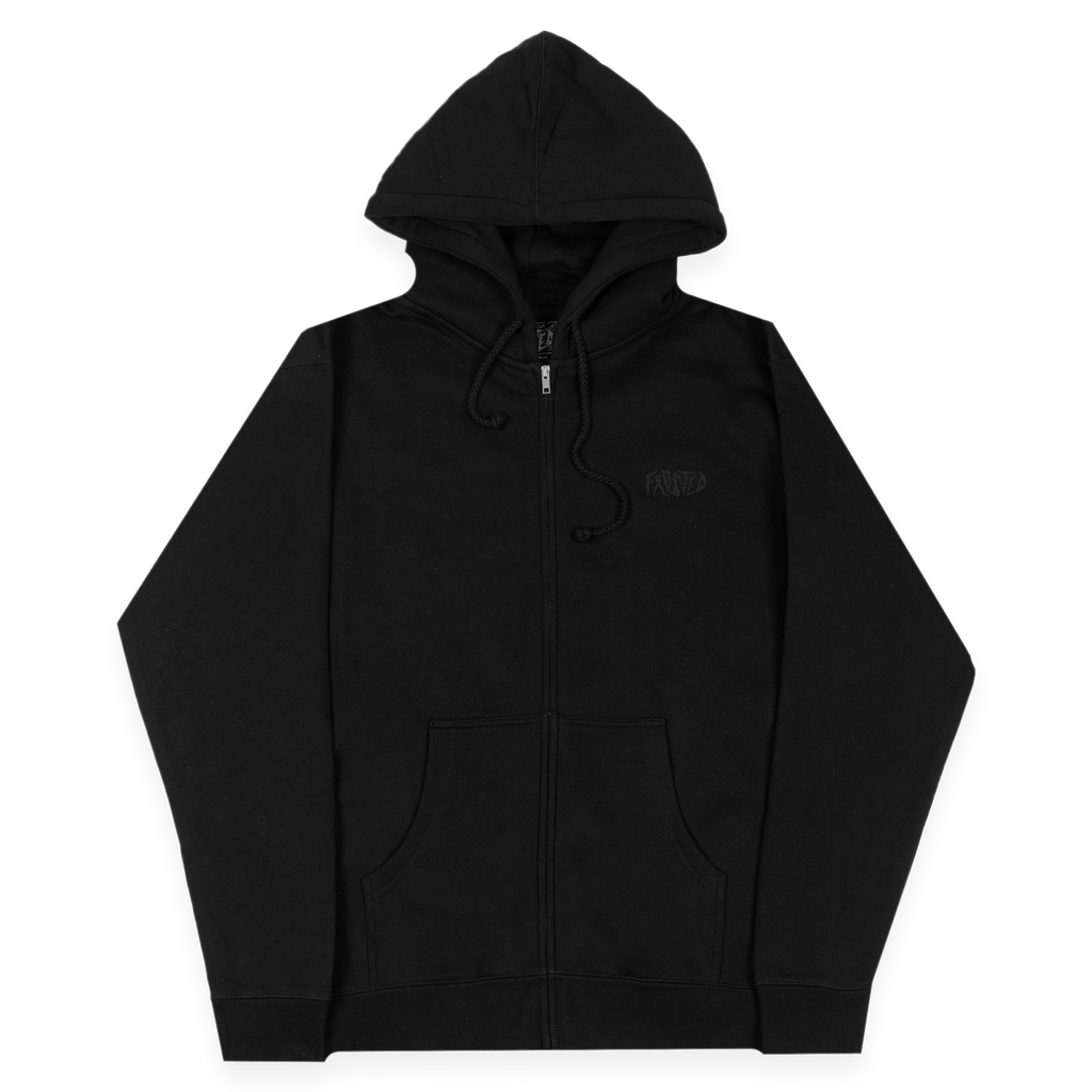 Classic Zip-Up Hoodie Black