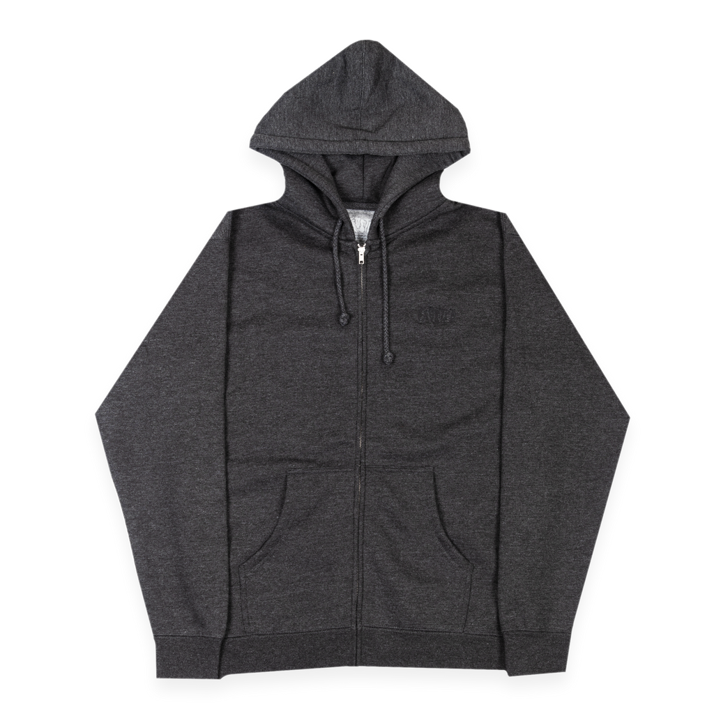 Classic Zip-Up Hoodie Charcoal